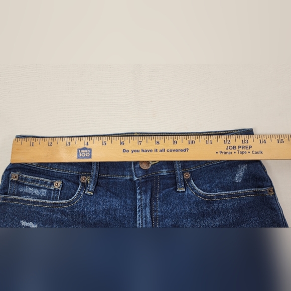❤️ CALVIN KLEIN JEANS WOMEN'S DISTRESSED DENIM HIGH RISE STRETCH SHORTS SIZE 28❤ - Picture 6 of 11